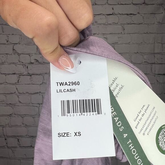 NWT Threads 4 Thought Mirella Tie Strap Tank - Lavender - Picture 3 of 5